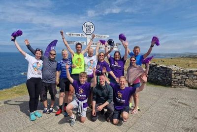 Commentator completes charity challenge down length of UK in memory of friends