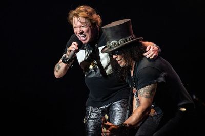 Slash and Axl were in the studio this week. So, are Guns N' Roses working on new music?