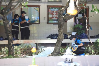 Bangkok school suspends classes after extinguisher blast