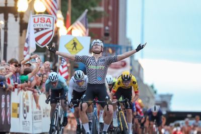 Luke Lamperti threepeats at men's criterium at US Pro Road Championships