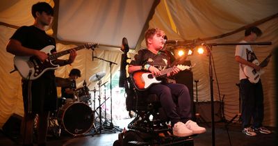 'My muscular dystrophy didn't stop me being part of the youngest band to ever play Glastonbury'