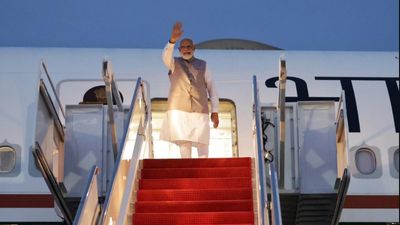 Prime Minister Modi reaches Cairo from the U.S., to meet President El Sisi and the Grand Mufti of Egypt