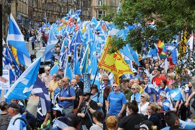 IN PICTURES: Thousands march in Stirling for Yes rally on Bannockburn anniversary