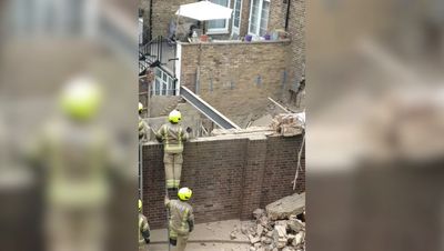 Finsbury Park: Emergency services check for people under rubble after three-storey house partially collapses
