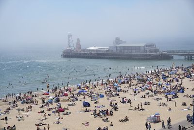 In Pictures: Heat hazes and blue skies before thunderstorms roll in