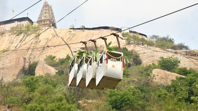 Rope car to the Sri Lakshminarasimhar temple in Sholinghur to begin operations in September