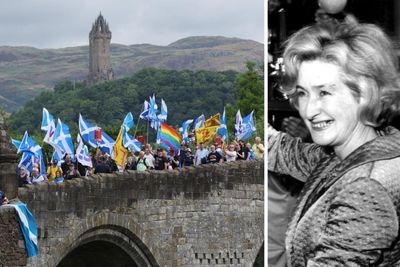 'What a woman': Thousands pay tribute to Winnie Ewing at Stirling Yes rally