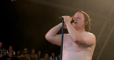 Lewis Capaldi goes topless at Glastonbury after tricking crowd into Ed Sheeran appearance