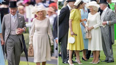 Queen Camilla keeps it simple for the last day of Ascot, wearing cream and gold - but a lesser known royal brings out the sun in bright yellow