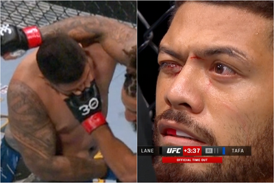 UFC on ABC 5 video: Grotesque poke leads to bleeding eye, Austen Lane vs. Justin Tafa no contest