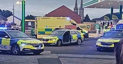 Shankill Road closed following collision between police vehicle and car