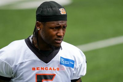 Bengals’ Tee Higgins asks for signed Elly De La Cruz jersey