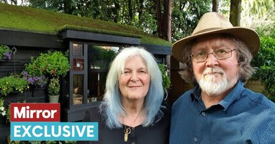 Dad's incredible shed with stained glass windows and aquarium saves his community