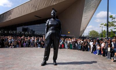 ‘It’s every woman, it’s us’:  Rotterdam falls for British statue of ordinary black woman