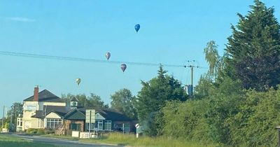 Man dies in horrific hot air balloon crash as craft bursts into flames in mid-air