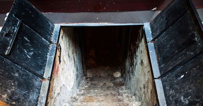 Moment students finally open locked cellar door - and are stunned by creepy discovery
