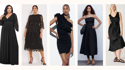 12 best black wedding guest dresses to wear to summer nuptials