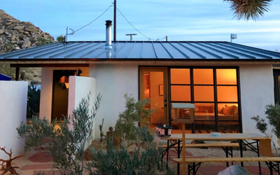 This Wes Anderson-inspired tiny house in Joshua Tree is a pocket rocket