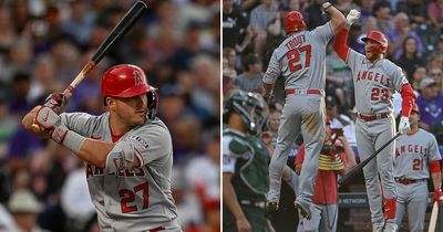 Mike Trout stars as Los Angeles Angels set new record with huge 25-1 win in Colorado