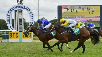 Knotty Charmer claims the Colts Championship Stakes