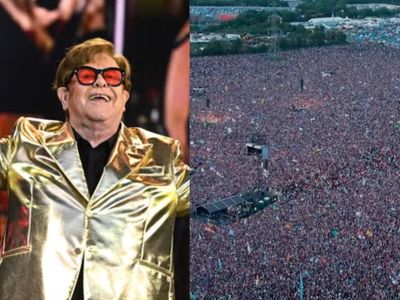Glastonbury viewers stunned at ‘insane’ crowd size for Elton John’s Pyramid Stage concert
