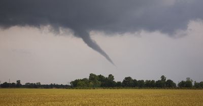 Tornado warning covering swathes of UK bringing 60mph winds and hail stones TONIGHT