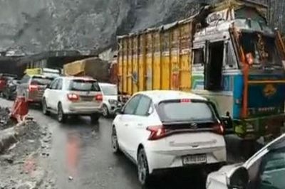 Jammu-Srinagar national highway blocked for vehicular movement after landslides