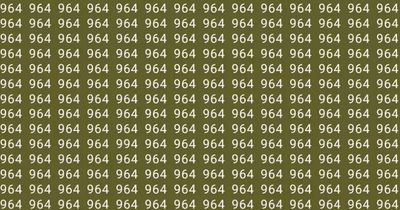 You have ninja-level skills if you can spot number 994 among sea of 964s in 10 seconds