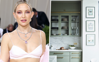 Kate Hudson may have just started a cabinet color trend – and we can't wait to bring this hue into our kitchen