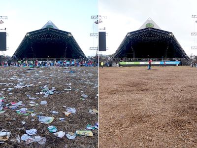 Glastonbury clean-up under way after weekend of revelry