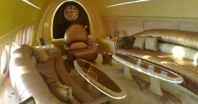 Inside luxury £173m private jet used by Saudi team including golden throne for new signings