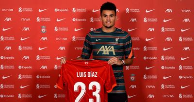 Luis Diaz squad number change sees him join 'exclusive' Liverpool list