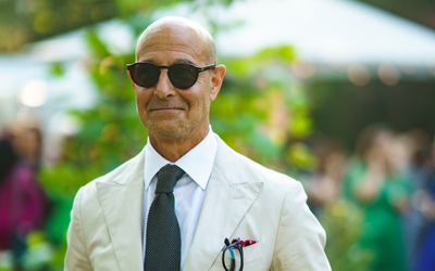 Stanley Tucci's backyard is as fashionable as it is functional – and includes this on-trend feature