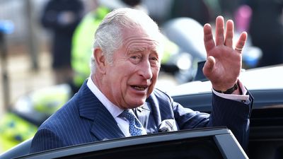 King Charles makes unexpected appearance at Glastonbury in the form of famous 'sausage fingers'