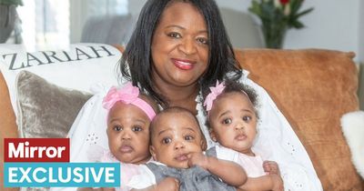 Mum's miracle triplets after doctors told her there was 'no hope' of her having children