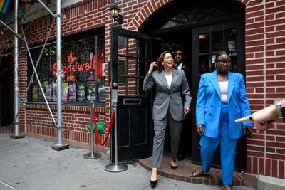 Kamala Harris warns of threats to LGBTQ+ rights during visit to Stonewall