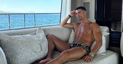 Cristiano Ronaldo relaxes on holiday with former Man Utd team-mate after bitter exit