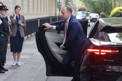 Matt Hancock arrives to give evidence to Covid-19 inquiry