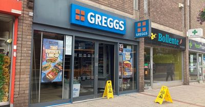 Greggs in Nottinghamshire town has front door smashed