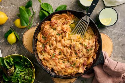 Alice Zaslavsky’s cheesy root vegetable bake recipe: start with a cold oven and finish on a high