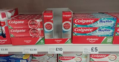 Shoppers spot tube of toothpaste on sale for £10