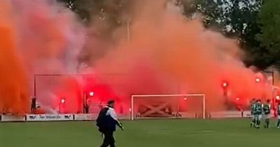 Dutch ultras engulf Motherwell friendly in sea of flares and pyro as special connection sparks boisterous scenes