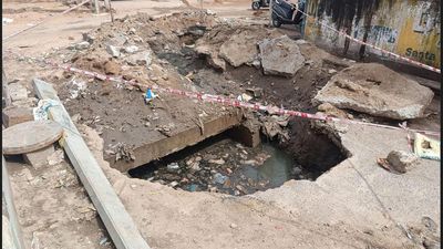 Girl has lucky escape, but trenches pose grave danger in monsoon