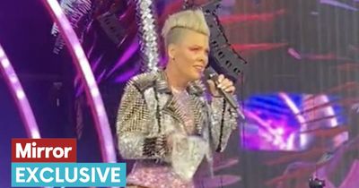 Pink's 'touching gesture' to fan who launched mum's ashes onto stage mid-performance