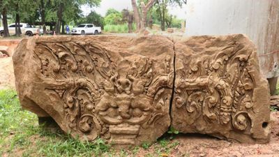 Archaeological dig finds another age-old stone lintel