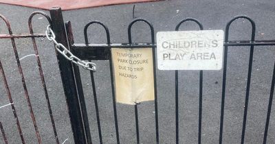 Partick play area padlocked shut as schools break-up for summer holidays