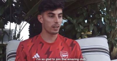 Kai Havertz's Arsenal shirt number revealed as he explains his decision in leaked video