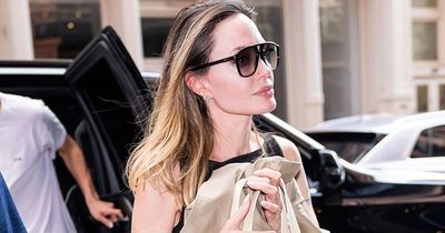 Angelina Jolie shows off natural beauty as she steps out in New York with son Pax