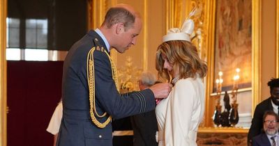 Kate Garraway watched by proud husband Derek as she's awarded MBE by Prince William