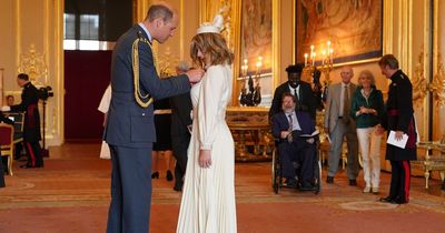 Derek Draper watches on as wife Kate Garraway receives MBE